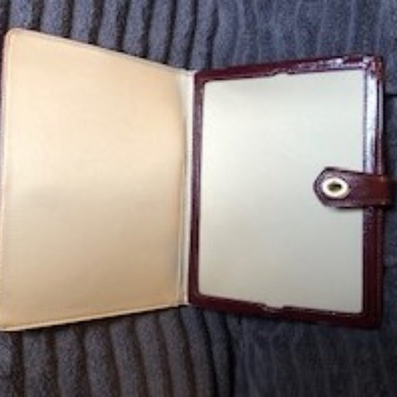 NWOT Coach Metallic Gold and Burgundy iPad Case - Picture 3 of 3